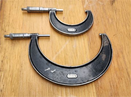 Starrett 2"-3" & 5"-6" Micrometers