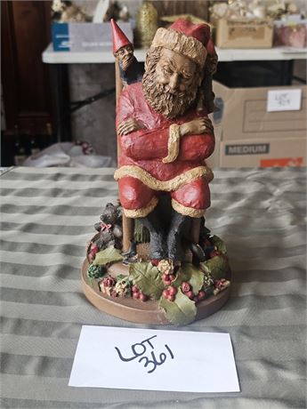 Tom Clark Creations 1987 "Santa IV" Gnome Figurine – Artist Signed in Ink