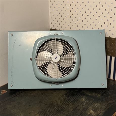 Vintage Steel Framed Tilting Window Fan