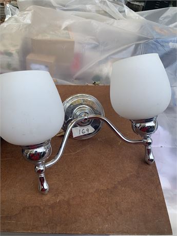 Wall Mounted Two Light Double Vanity Light Fitting