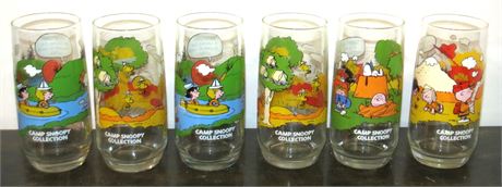 McDonald's Camp Snoopy Collection Glassware