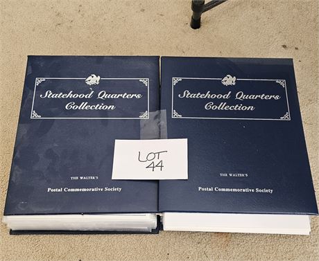 Statehood Quater Collection Albums- With Issued Stamps