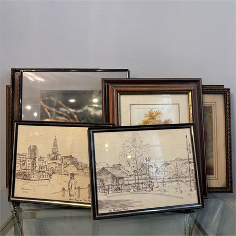 Mixed Art Lot - Cleveland Interest, Signed Painting & More