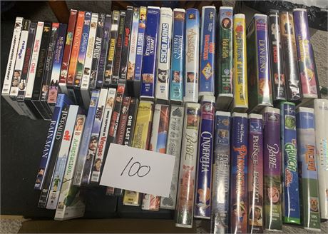 VHS/DVD Movie Lot - Walt Disney, Rain Man, Babe, Cinderella Man & More