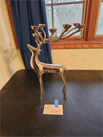 Pottery Barn Silver Christmas Deer