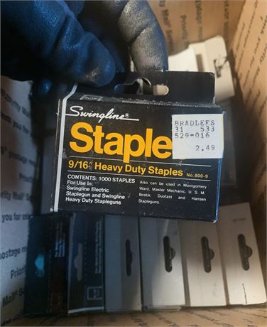 Swingline 9/16 Heavy-Duty Staple Gun Staples Product No 800-9 LT