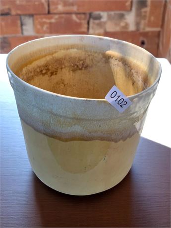 Round Glazed Ceramic Confit Pot/Planter or Crock By California Garden Ware
