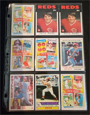 Pete Rose Sleeve of Cards