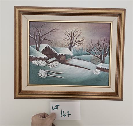 Student Art Winter Landscape