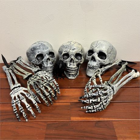 Halloween Skeleton Parts Indoor/Outdoor Decorations