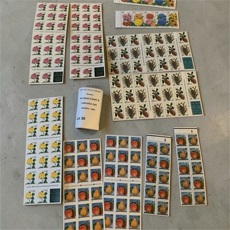 US Postal Stamps .32 Cent Sheets - Botanical Plants/Roses/Floral (Unsealed)
