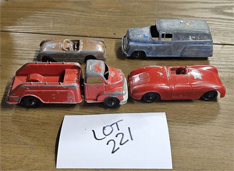 Vintage Metal Toy Cars Tootsie, Big Boy & More