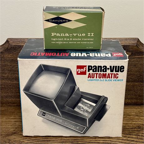 Vintage Sawyer's & GAF Pana-Vue Slide Viewers