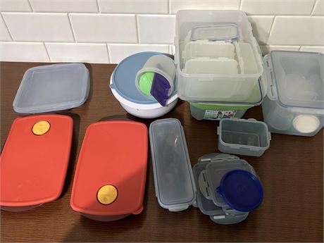 Plastic Storage Container Lot - LocknLock and Tupperware