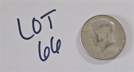 1969 Silver Kennedy Half Dollar