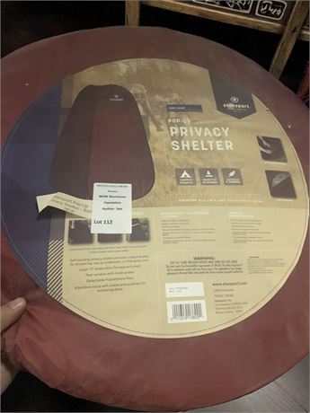 Stansport Red Pop-Up Privacy Shelter