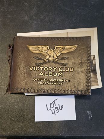 Military Victory Club Album With B&W Photos & More