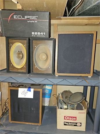 Mixed Speaker Lot: Car Speakers to Stereo Speakers