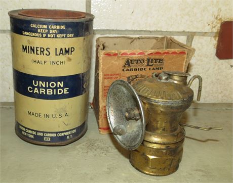 Auto Lite Miners Carbide Lamp