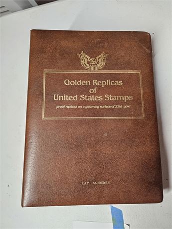 Golden Replicas of United States Stamps Collector's Book