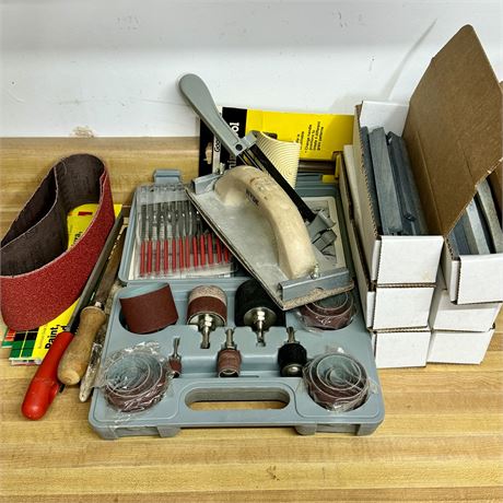 Sanding, Filing Sharpening and Related Tool Lot