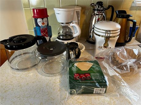 Coffee Pot and Items