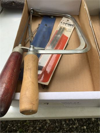 Vintage Coping Saw and Saw Blade Lot