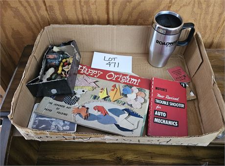 Misc Mixed Vintage Lot- Beads, Book, Photo & More