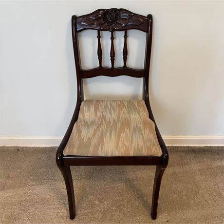 Antique/Vintage Carved Wood Accent Chair