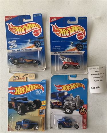 HW 1997 First Editions Firebird Funny Car, 1996 First Editions Radio Flyer Wagon