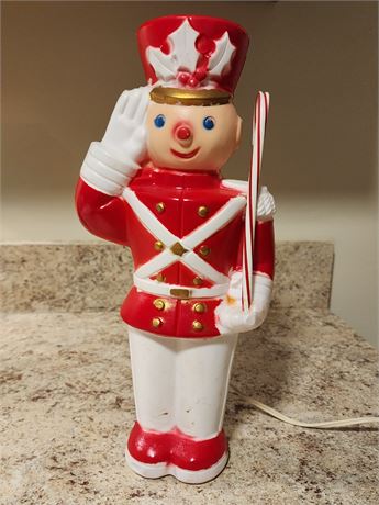 Vintage Poloron Toy Soldier Blow Mold 13"