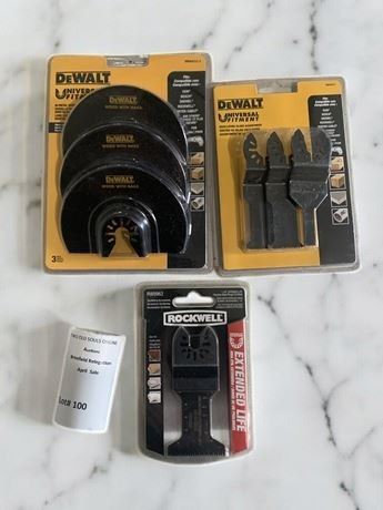 Oscillating Blade Lot of 3 - 2 Dewalt, and 1 Rockwell (ALL NEW)