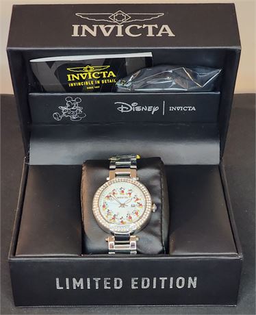 *NIB*  Invicta "Limited Edition Mickey Mouse" Quartz Ladies Watch