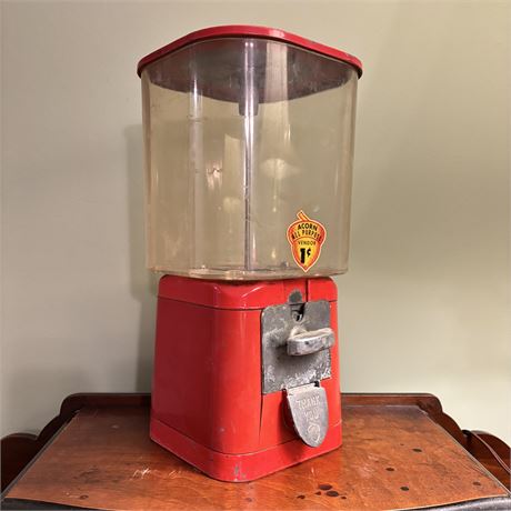 1950s Acorn 1 Cent Gumball Machine