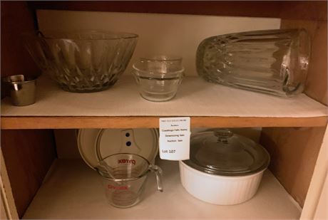 Shelf Cleanout - CorningWare French White Casserole Dish, Pyrex & More