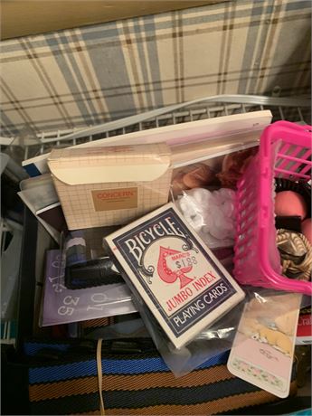 Drawer Clean Out Lot - Lanyards - Playing Cards - Crafting Items & More