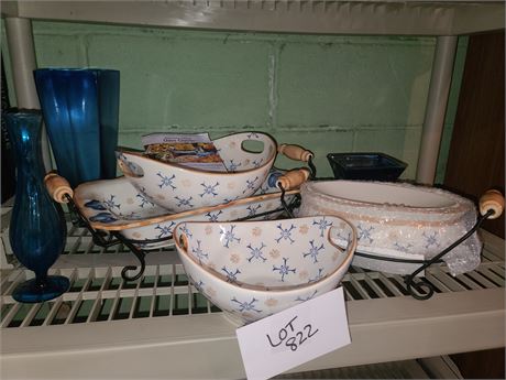 Temptations Ovenware, Floral Lace Casseroles Oven to Tableware, Utensils & More