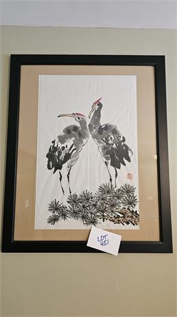 Asian Art Cranes Print