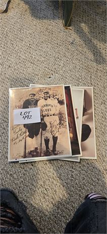 Baseball Memorabilia Showcase Posters- Christy & TY, Babe & Lou's, & More