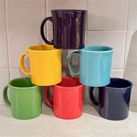 Homer Laughlin Fiesta Mugs - Set of 6