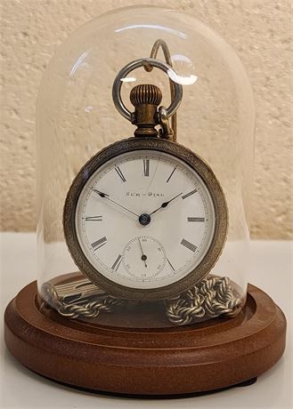 Sun-Dial Pocket Watch