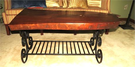 Wood Slab Coffee Table