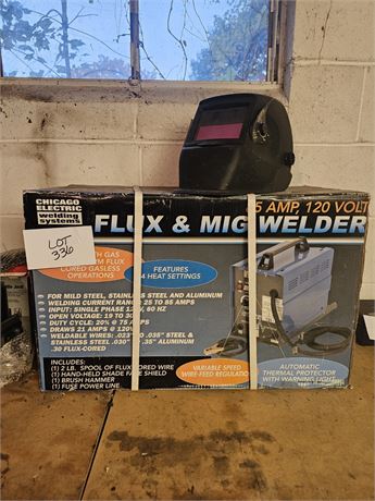 Chicago Electric Welding System 5AMP, 120V Flux & Mig Welder NIB