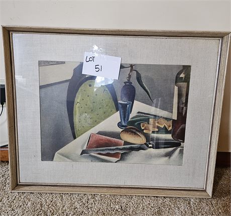 Signed Dickenson Still Life Art Print