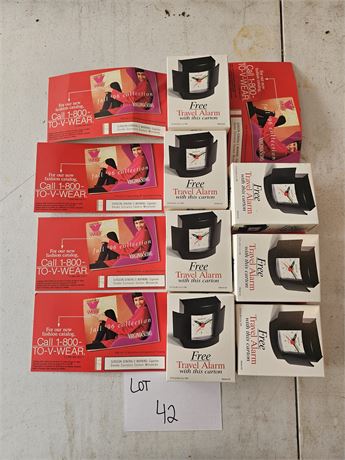 Virginia Slims Cigarette Brand Travel Alarms x7