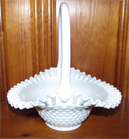 Milk Glass Basket