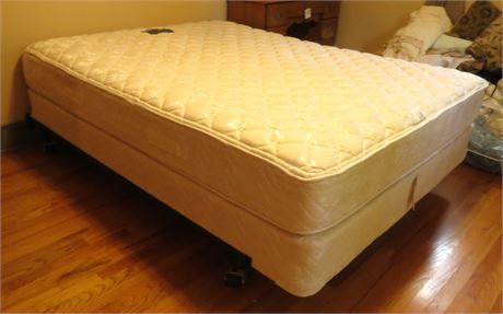 Bed Frame, Serta Pedic Mattress