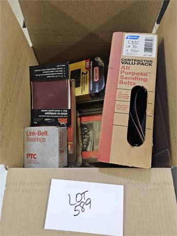 Mixed Sandpaper, Belts, & Different Grades