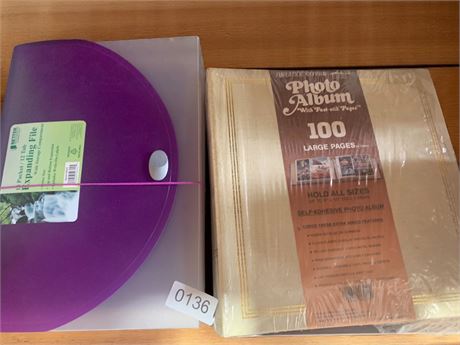 Photo Album (New) & Office Expanding Folder/File