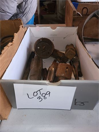 Box Full of Drill Bits / Large Taps & More